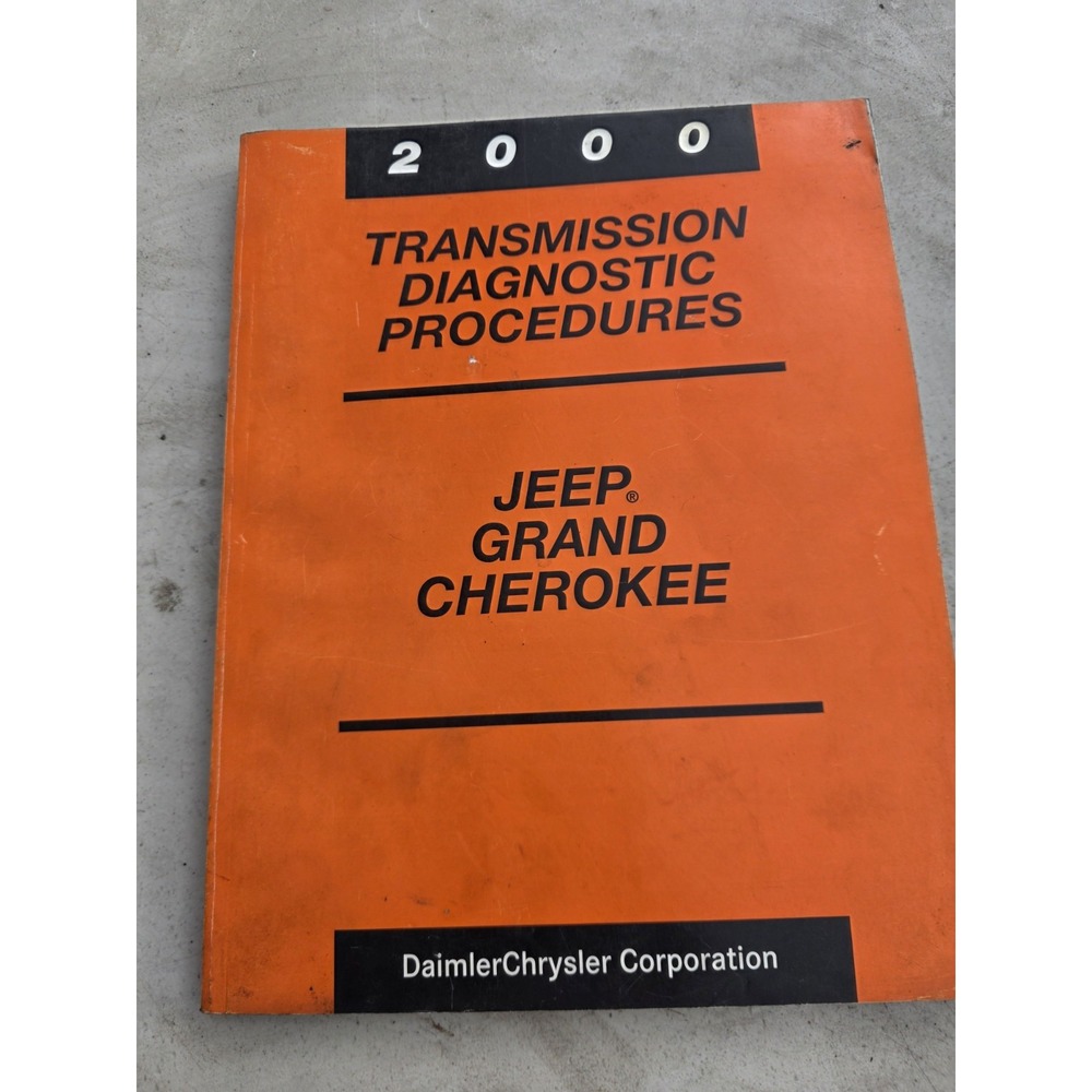 2000 Jeep Grand Cherokee Transmission Manual DaimlerChrysler Corporation